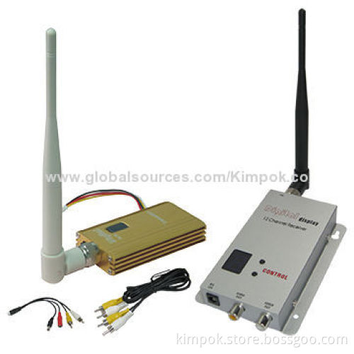1.2GHz wireless video transmitter with 8-CH, 1,500mW for long distance wireless security cameras